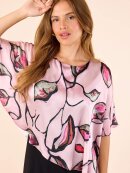 Molly Jo Kjole - sort/blomme - Mellemlange kjoler - Molly-Jo