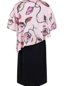 Molly Jo Kjole - sort/blomme - Mellemlange kjoler - Molly-Jo