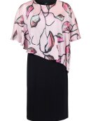 Molly Jo Kjole - sort/blomme - Mellemlange kjoler - Molly-Jo