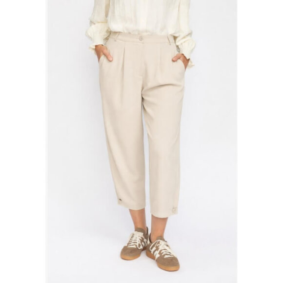 2-biz bukser - sand - Dame - Bukser  - 2-Biz