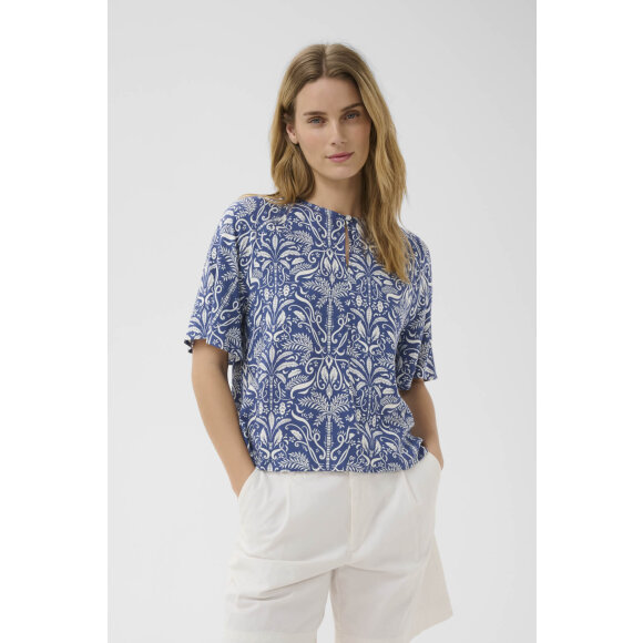 Part Two bluse - blå/off - Dame - Bluser - Part Two