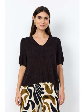 Soyaconcept Strik k/æ - sort - Lækre striktrøjer til kvinder - Soyaconcept 