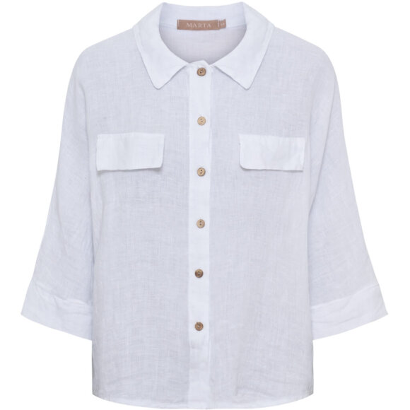 Marta Skjorte - Hvid - Skjorter til kvinder - MARTA