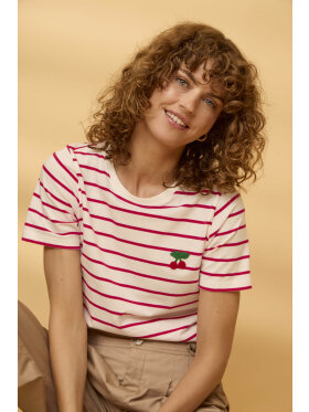 Fransa T-shirt - off/rød - Dame - T-shirts - FRANSA