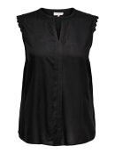 Only Carmakoma Top - sort - Overdele til Plus size - ONLY CarmaKoma