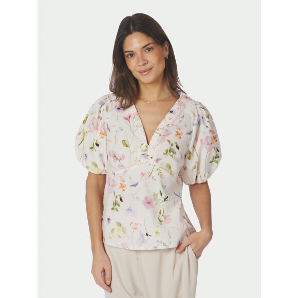 Neo Noir Bluse - blomster - Dame - Bluser - Neo Noir