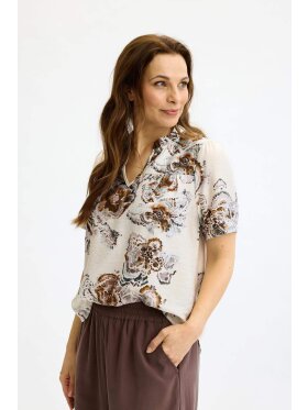 In Front Bluse - brun - Dame - Bluser - IN FRONT