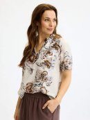 In Front Bluse - brun/blomster - Dame - Bluser - IN FRONT