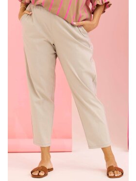 Zhenzi buks - sand - Plus size bukser til kvinder - Zhenzi