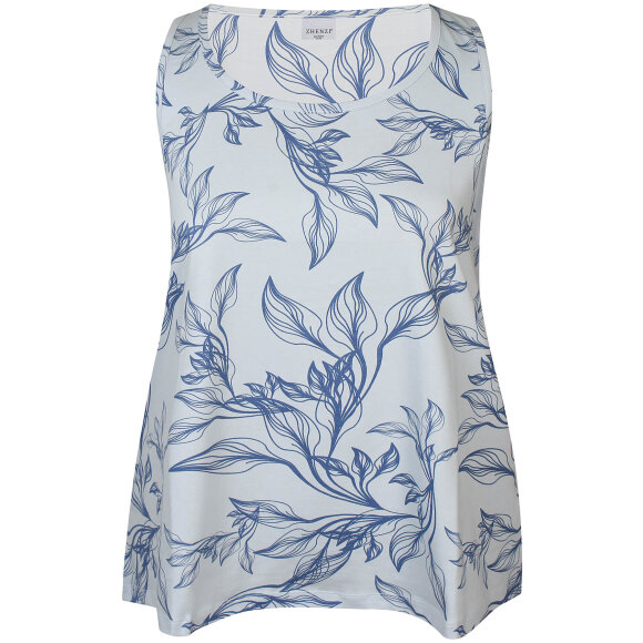 Zhenzi top - blå mix - Overdele til Plus size - Zhenzi