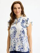 In Front Bluse - off/blå - Dame - Bluser - IN FRONT