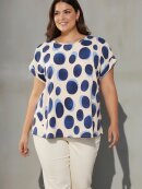 Cassiopeia bluse - blå mix - Overdele til Plus size - CASSIOPEIA