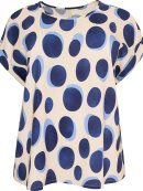 Cassiopeia bluse - blå mix - Overdele til Plus size - CASSIOPEIA