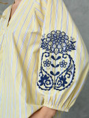 Love & Divine Bluse - gul/stribet - Dame - Bluser - love & divine