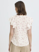 Fransa Top - hvid/blomstret - Toppe til dame - Sommertoppe mm. - FRANSA