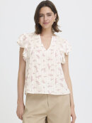 Fransa Top - hvid/blomstret - Toppe til dame - Sommertoppe mm. - FRANSA
