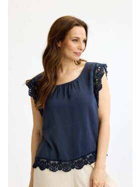 In front Top - navy/blonder - Toppe til dame - Sommertoppe mm. - IN FRONT