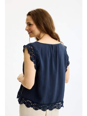 In front Top - navy/blonder - Toppe til dame - Sommertoppe mm. - IN FRONT