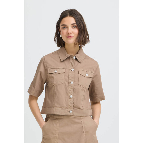 Fransa denimjakke - camel - Denim jakker - FRANSA
