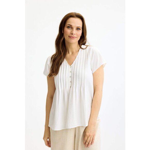 In Front Bluse - hvid - Dame - Bluser - IN FRONT