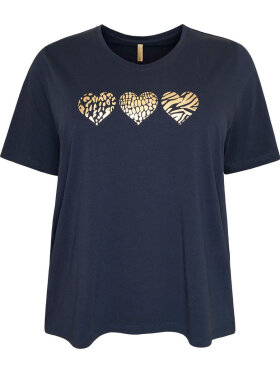 Cassiopeia t-shirt - marine - Overdele til Plus size - CASSIOPEIA