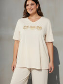 Cassiopeia T-shirt - off white  - Overdele til Plus size - CASSIOPEIA
