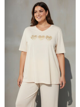 Cassiopeia T-shirt - off white - Overdele til Plus size - CASSIOPEIA Cassiopeia T-shirt - off white - Overdele til Plus size - CASSIOPEIA