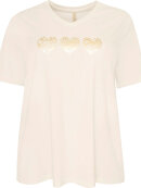 Cassiopeia T-shirt - off white  - Overdele til Plus size - CASSIOPEIA