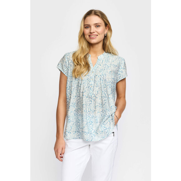 2-biz bluse - blå mix - Dame - Bluser - 2-Biz