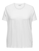 Only Carmakoma t-shirt - hvid - Overdele til Plus size - ONLY CarmaKoma