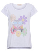 Marta T-shirt - Hvid - Flower Bus - Dame - T-shirts - MARTA