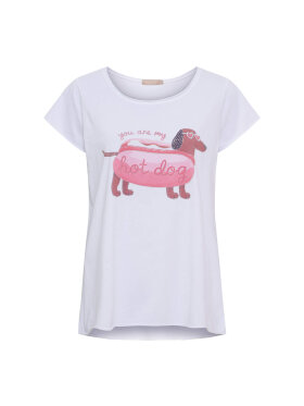 Marta T-Shirt - Hvid - Hot Dog - Dame - T-shirts - MARTA