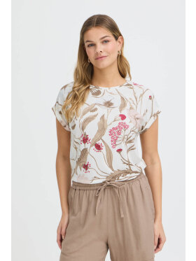 Fransa t-shirt - print/pink - Dame - Bluser - FRANSA