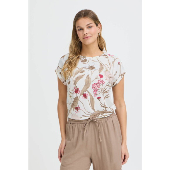 Fransa t-shirt - print/pink - Dame - Bluser - FRANSA