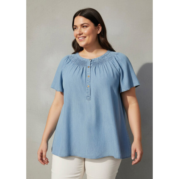 Cassiopeia bluse - Overdele til Plus size - CASSIOPEIA