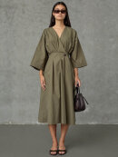 Love & Divine kjole - Khaki - Mellemlange kjoler - love & divine