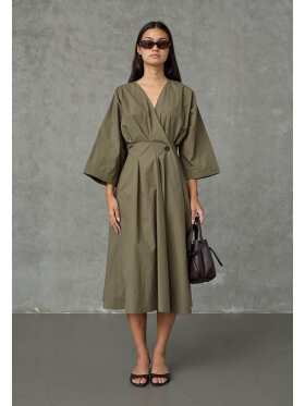 Love & Divine kjole - Khaki - Mellemlange kjoler - love & divine