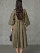 Love & Divine kjole - Khaki - Mellemlange kjoler - love & divine