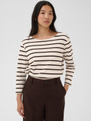 Part Two Bluse - off/brun stribet - Dame - Bluser - Part Two