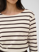 Part Two Bluse - off/brun stribet - Dame - Bluser - Part Two