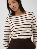 Part Two Bluse - off/brun stribet - Dame - Bluser - Part Two