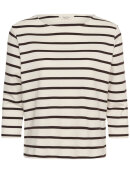 Part Two Bluse - off/brun stribet - Dame - Bluser - Part Two