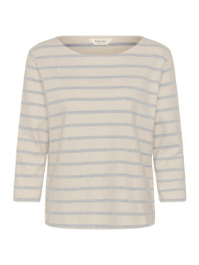 Part Two Bluse - off/grå stribet - Dame - Bluser - Part Two Part Two Bluse - off/grå stribet - Dame - Bluser - Part Two