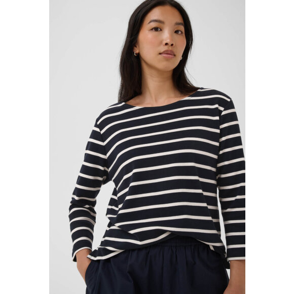 Part Two Bluse - navy/off stribet - Dame - Bluser - Part Two Part Two Bluse - navy/off stribet - Dame - Bluser - Part Two