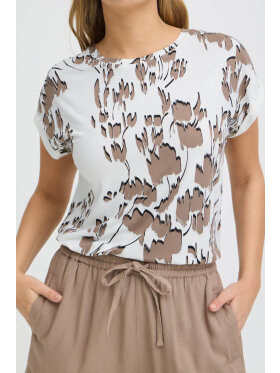 Fransa bluse - sort/camel - Dame - Bluser - FRANSA
