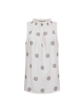 Marta Top - beige/dot - Toppe til dame - Sommertoppe mm. - MARTA
