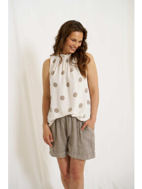 Marta Top - beige/dot - Toppe til dame - Sommertoppe mm. - MARTA Marta Top - beige/dot - Toppe til dame - Sommertoppe mm. - MARTA