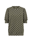 Soyaconcept Bluse - army/dot - Dame - Bluser - Soyaconcept 