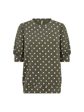Soyaconcept Bluse - army/dot - Dame - Bluser - Soyaconcept 