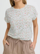 Fransa bluse - grøn/blå blomster - Dame - Bluser - FRANSA